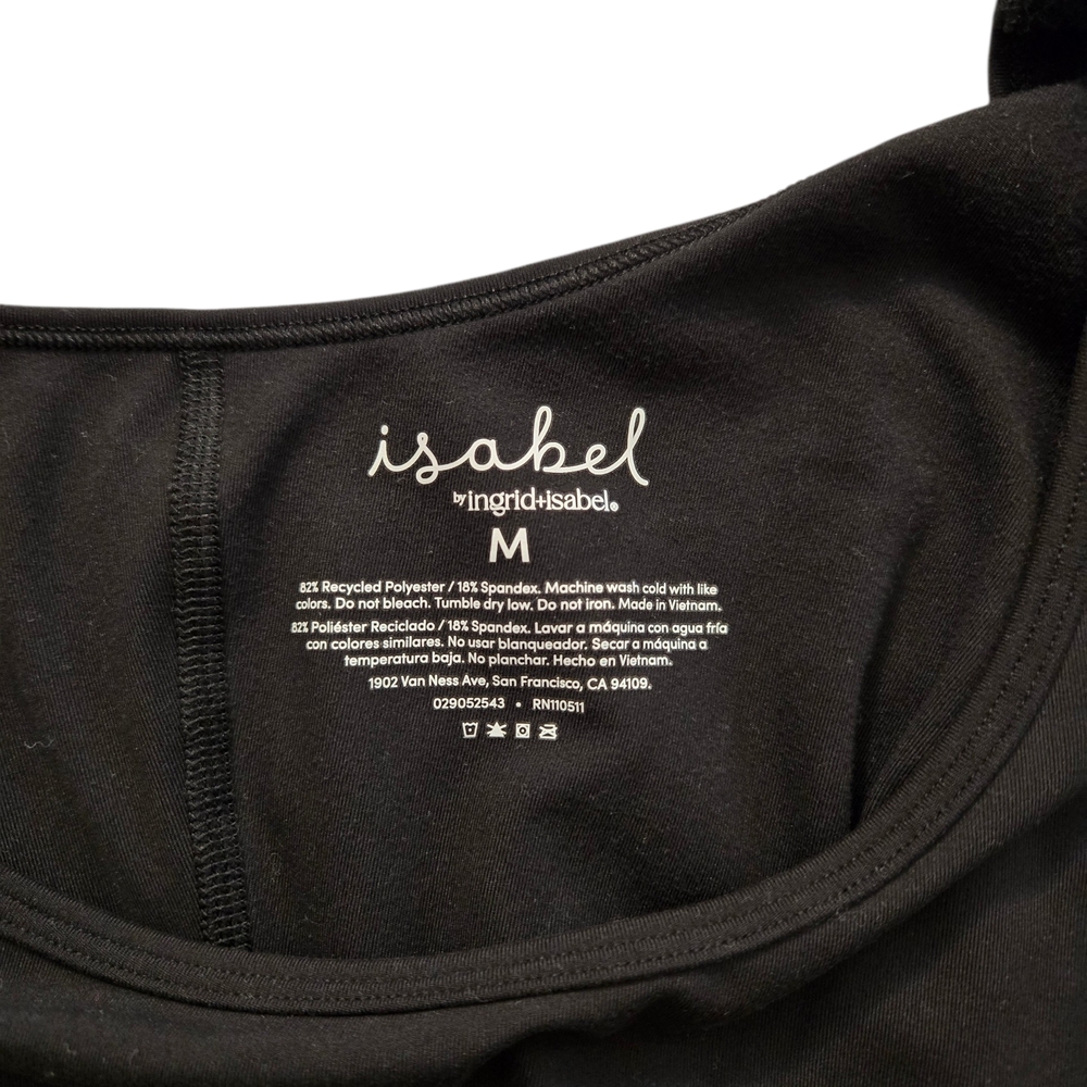 Isabel Maternity Black Short Unitard Size Medium NWT | Ingrid & Isabel - Picture 5 of 5